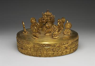 图片[2]-Gilt Mandala, made by Qing court, 18th-19th century, Qing dynasty-China Archive